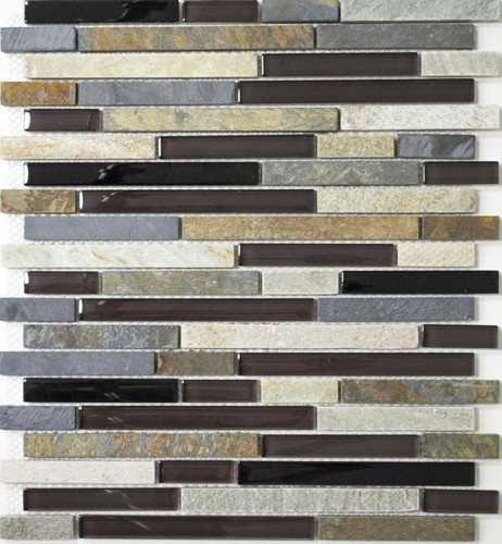 Mosaico mattone vetro - mosaico, pietra