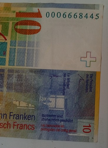Svizzera banconota 10 - svizzera, ch