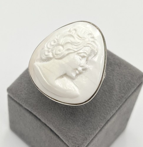 Anello cammeo conchiglia rosa - anello,