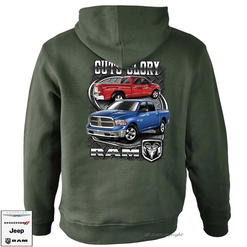 Felpa con cappuccio - dodge, ram