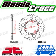 Corona acciaio JT 48 denti Passo 520 nera KAWASAKI KX F KXF 250 2015 15!