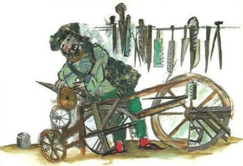 Emanuele luzzati cartolina - emanuele,