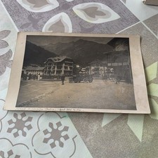 MADONNA DI CAMPIGLIO TRENTO 1923 Fotocartolina - Auto Epoca  G. Hotel Des Alpes