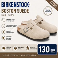 Birkenstock Boston Suede Beige