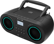 Lettore CD Stereo Boombox B5 + Radio FM Con Lettore CD Bluetooth E USB, AUX, Rad
