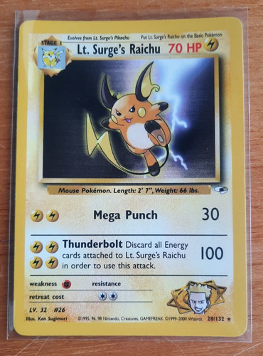 Pokemon card surge s - pokemon, surge´s