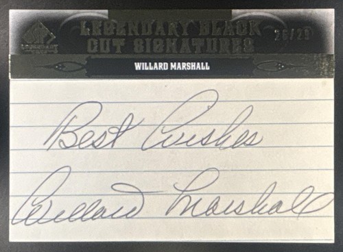 2011 legendary cuts willard - sp,