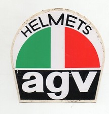 ADESIVO VINTAGE - HELMETS AGV - TRICOLORE ITALIA