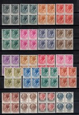 s56922 ITALIA MNH 1955/66 Italia Turrita Stelle Non Fluorescente def. 20v Quart.
