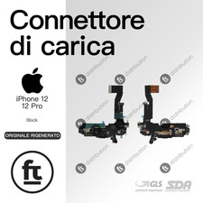 APPLE CONNETTORE RICARICA IPHONE 12/ 12 PRO BLACK GREY ORIGINALE RIGENERATO DOCK