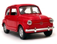Welly Fiat 600 rossa scala