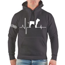 Felpa con cappuccio Dogo Canario battito cardiaco Presa cane canario regalo felpa con cappuccio