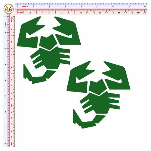 Abarth scorpione sticker green