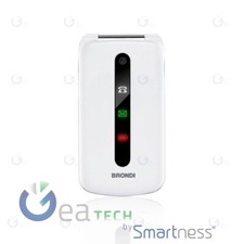 BRONDI PRESIDENT CELLULARE ULTRA SOTTILE E ICONE LED SUL FLIP FOTOCAMERA BIANCO