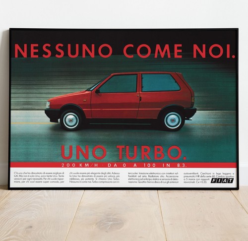 Poster fiat uno turbo - fiat,