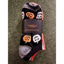 Calze Capelli New York Halloween No Show 6 paia zucca fantasma caramelle mais