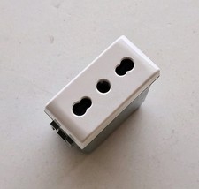 Bticino C4180 presa spina piccola grande bipresa bipasso 10A - 16A Luna