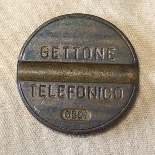 Gettone telefonico 6801 senza - gettone,