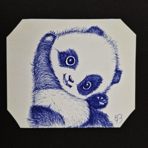 Penna sfera panda disegno - penna, a