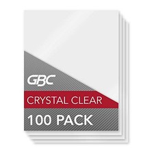 GBC Pouches/fogli, termica, Letter size, 5 mil, Heatseal Crystal, 100 per box (3
