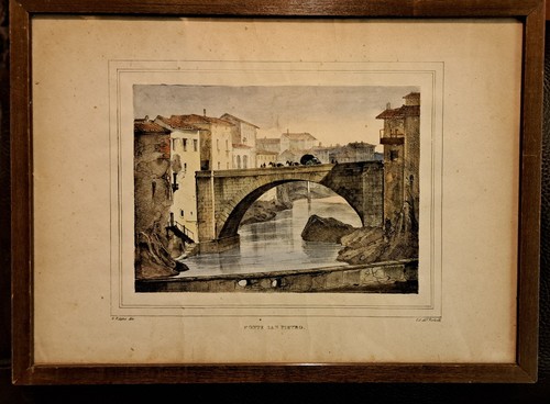Stampa antica epoca - stampa,