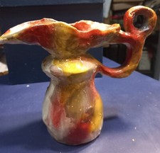 Brocca in terracotta smaltata vintage