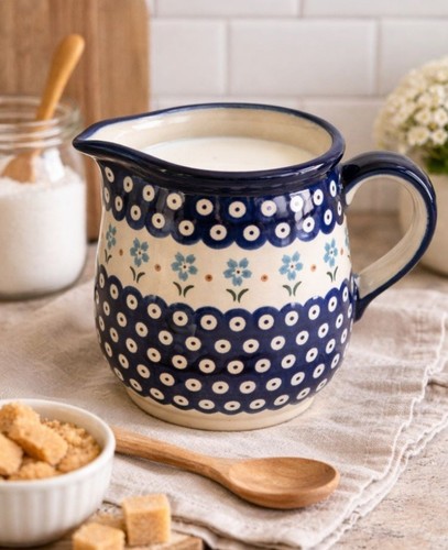 Boleslawiec brocca latte - boleslawiec,