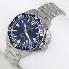 HAMILTON Khaki Navy H77705145 Bracciale automatico in acciaio inossidabile qu...