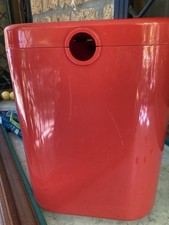 Contenitore sgabello Giostyle vintage anni 80 rosso