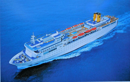 Cartolina nave costa allegra - nave,
