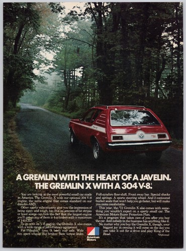 Pubblicità amc gremlin - amc, x