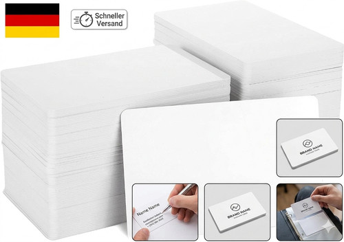 200 pezzi carte - pvc, bianco