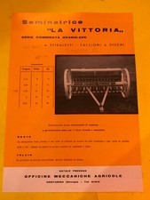 brochure seminatrice LA VITTORIA  officine meccaniche agricole CONTARINA ROVIGO