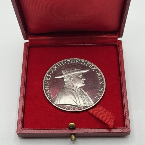 Medaglia argento papa giovanni - papa,