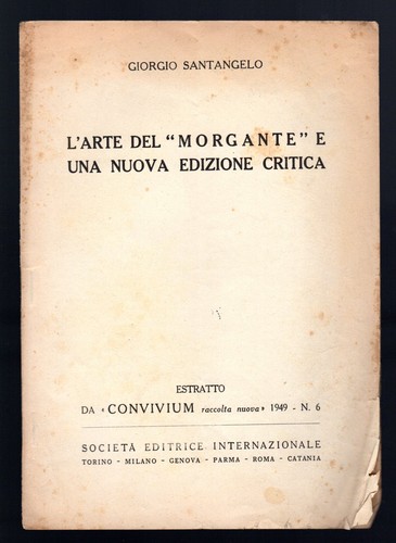 Arte del morgante e - "morgante", una
