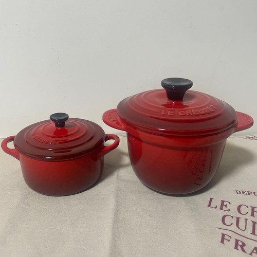 Creuset mini cocotte rosso - le,