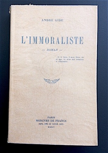 André gide immoraliste - gide,