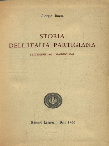 Storia dell italia partigiana - dell'italia,