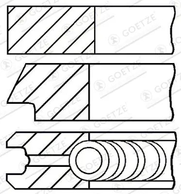Kit segmenti pistone