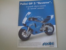 advertising Pubblicità 2004 MINIMOTO POLINI GP 3 REVERSE