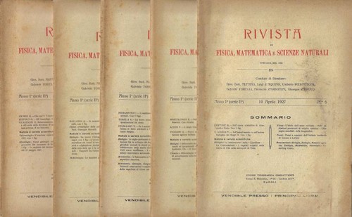 Rivista fisica matematica - di,