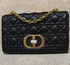 Pochette Borsa Nera Donna Vera Pelle 25X17 cm