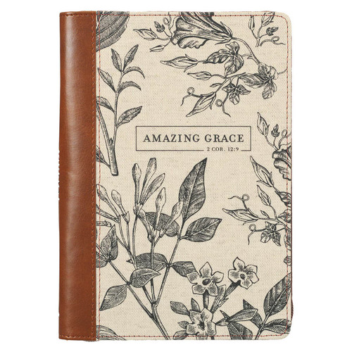 Scripture journal brown cream - journal, brown/cream