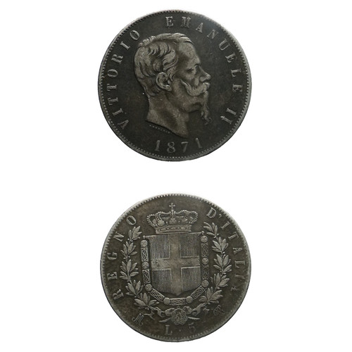 Lire 1871 milano - 5,