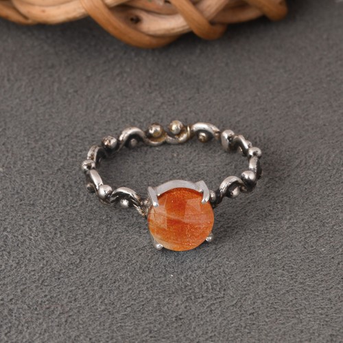 Anello fascia onda - , pietra