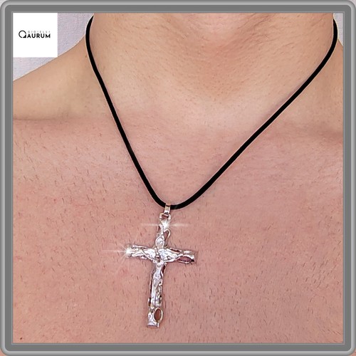 Collana uomo con croce - uomo,