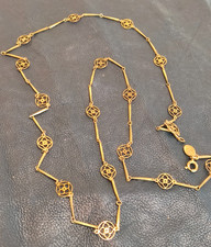 lunga collana  dorata vintage