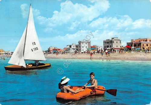 Cartolina ladispoli spiaggia - cartolina,