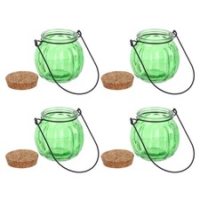  4 Pezzi Bottiglia Zucca Vetro