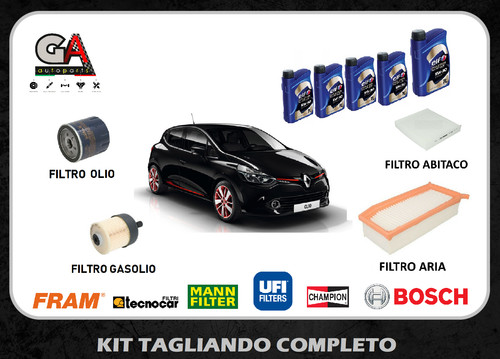 Kit tagliando renault clio - tagliando, iv
